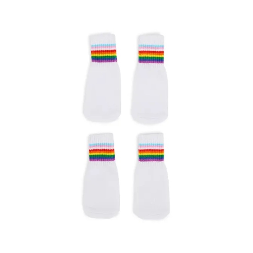 Rainbow Stripe Dog Socks